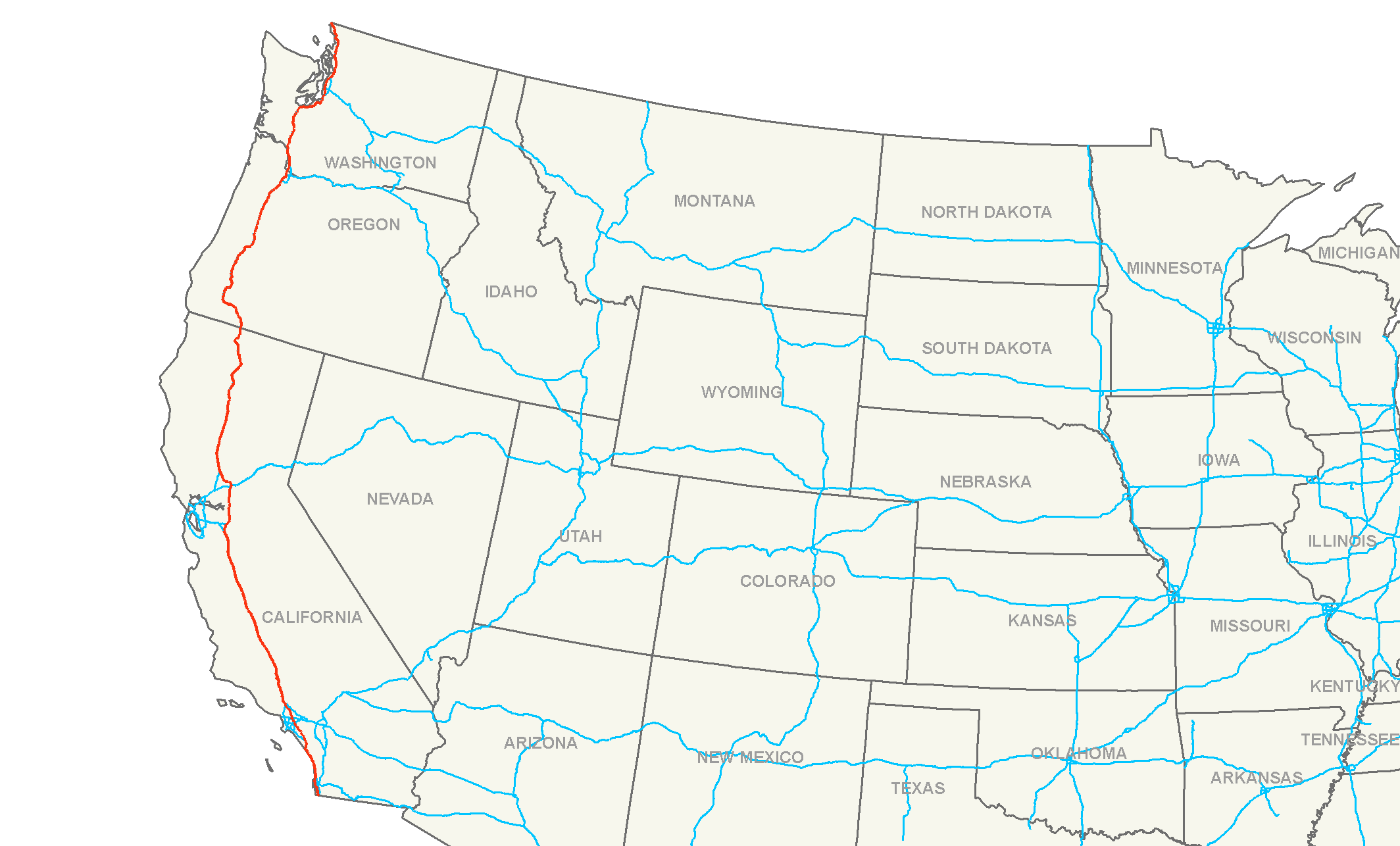 Funding for loading corridors for trucks on the US West Coast will be increased